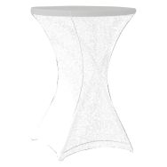 Housse top cover pour table Cocktail 80 - blanc
