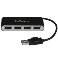 Hub USB 2.0 portable à 4 ports avec câble intégré