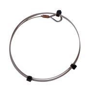 INOX Ø 1MM- 1 boucle cossée manchonnée  - 10M