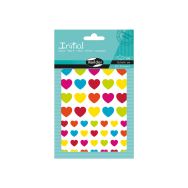 Initial, Sach 4 pl 10,5x16cm, Coeurs Multicolores