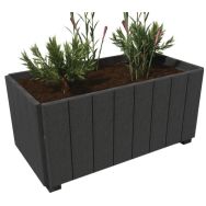 Jardinière Canopée rectangulaire plastique recyclé - Espace Urbain