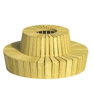 Jardinière banquettes cintrées Hélios - Mobextan