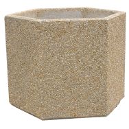 Jardinière béton hexagonale - Manutan Expert
