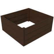 Jardinière carrée plastique recyclé - Espace Urbain