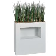 Jardinière métal sur patins M1 niche hauteur 90 cm Herbes