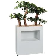 Jardinière métal sur patins niche hauteur 90 cm Bonzaï