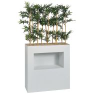 Jardinière métal sur roulettes M1 niche hauteur 90 cm Bambous