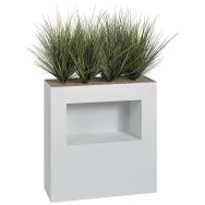 Jardinière métal sur roulettes M1 niche H 90 cm Graminées