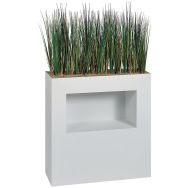 Jardinière métal sur roulettes M1 niche hauteur 90 cm Herbes