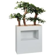 Jardinière métal sur roulettes niche hauteur 90 cm Bonzaï