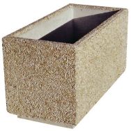 Jardinière rectangulaire en béton 100 x 50 x 50 cm