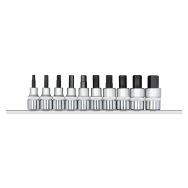 Jeu 10 douilles tournevis 1/2'' vis 6 pans R62558010Red