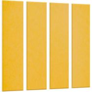 Jeu de 4 panneaux muraux en feutre PET acoustique jaune - Smit Visual