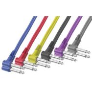 Jeu de 6 cordons jack OFC mono 0,5 m