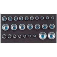 Jeu de douilles 1/2'', hexagone, dans le module Check-Tool