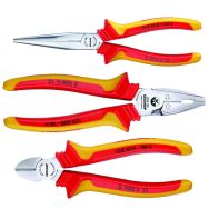 Jeu de pinces VDE avec manchons isolants VDE 3 pcs
