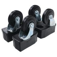 Jeu de roulettes pour caisse-palette Euro - 250 kg