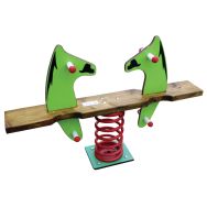 Jeu sur ressort 2 places cheval balançoire - fixation platines