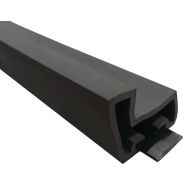 Joint anti pince doigts pour intèrieur porte classe feu 24mmx40mm l.2500mm noir