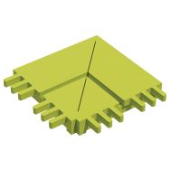 Jonction horizontale Modulam angle 90° vert