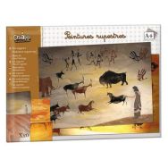 Kit 20 feuilles A4 en 4 paysages rupestres