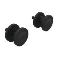 Kit 2 patères pour vêtement, sac, casque noir