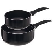 Kit de 2 casseroles alu induction Ø 16 et 20 cm