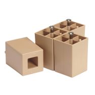 Kit de 4 pieds pour meuble Confetti - coloris beige