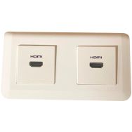 Kit déport mural 2 plastrons HDMI 2.0 câblé