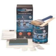 Kit fibres réparation étanchéité p/toiture tous supports gris foncé 1l RustOleum