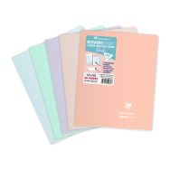 Koverbook Blush piqué PP bicolore opaque 17x22cm 48p séyès coloris ass - Lot de 10