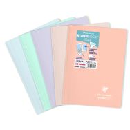 Koverbook Blush spirales enveloppante PP opaque 21x29,7cm 160p séyès - Lot de 5