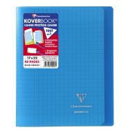 Koverbook piqué polypro transparent 10 couleurs ass 17x22cm 48p séyès livré en boîte prêt-à-vendre