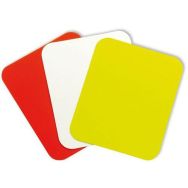 Lot de 1 Lot 3 cartons arbitre jaune+rouge+blanc