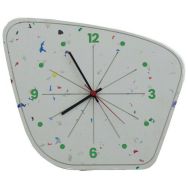 La Grande Horloge fond blanc moucheté - Lalala