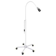Lampe d'examen LED FOCUS avec pied à roulettes, blanc-Luxamed