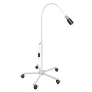 Lampe d'examen LED FOCUS avec pied à roulettes court, blanc-Luxamed
