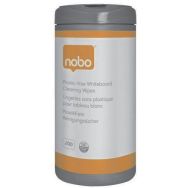Lingette nettoyante biodégradable pour tableau - Nobo - 100 pièces