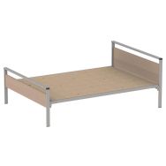 Lit Cubik 140x190 cm sommier aggloméré - Mobidecor