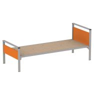 Lit Cubik 80x200 cm sommier aggloméré - Mobidecor