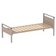 Lit Cubik 90x190 cm sommier lattes rigides - Mobidecor