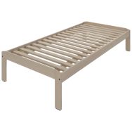 Lit JEFF bois sans tête sommier lattes rigides - Enond Mobilier