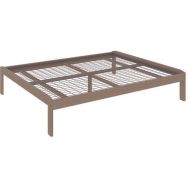 Lit JEFF bois sans tête sommier treillis - Enond Mobilier