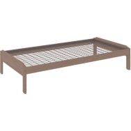 Lit JEFF dosseret tête/pied sommier treillis - Enond Mobilier