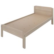 Lit JEFF tête/pied hêtre/acacia 90 x 200 cm sommier agglo