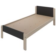 Lit JEFF tête pied panneau sommier aggloméré - Enond Mobilier