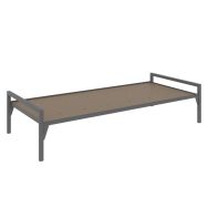 Lit métal CHATEL tête 1 traverse sommier agglo - Enond Mobilier