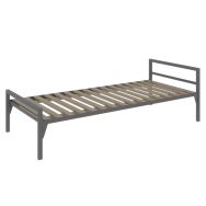 Lit métal CHATEL tête 2 traverses sommier lattes - Enond Mobilier
