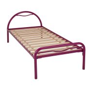 Lit tête arceau métal 80 x 200 cm hébergement Alba - Rodet