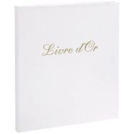 Livre d'or Balacron avec titre 140 pages blanches vertical